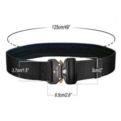 PuPeiLife Military Tactical Travel Money Belt - Hidden Pocket Concealed Money Belt For Man Suitable Waist Circumference 28 To 42 Inches Included Paracord Outdoor Keychain Hook - Black 2 Packs -Luggage Factory 41GxxkeYJ9L