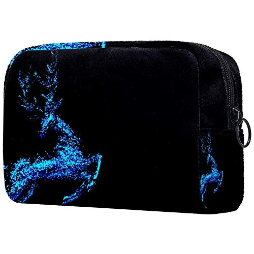 LEVEIS Starlight Deer Makeup Bag Cosmetic Bags Toiletry Travel Organizer For Women, Portable Storage Organzier For Cosmetics, Make Up Tools, Toiletries 1 LEVEIS Starlight Deer Makeup Bag Cosmetic Bags Toiletry Travel Organizer For Women, Portable Storage Organzier For Cosmetics, Make Up Tools, Toiletries