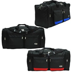 30-Inch Two-Tone Sports Duffel Bag/Travel Duffel/ In 3 Colors (Black/Blue) 11 30-Inch Two-Tone Sports Duffel Bag/Travel Duffel/ In 3 Colors (Black/Blue) -Luggage Factory 41J 8DFym9L