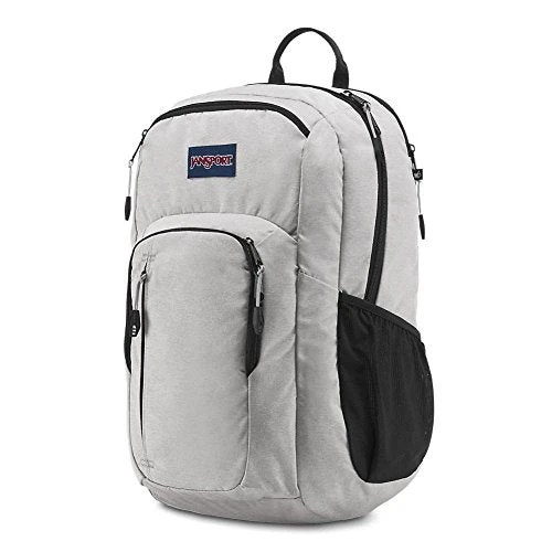 Jansport Js00T69G3F6 Recruit Laptop Backpack, Grey Heathered Poly 2 Jansport Js00T69G3F6 Recruit Laptop Backpack, Grey Heathered Poly - Image 2