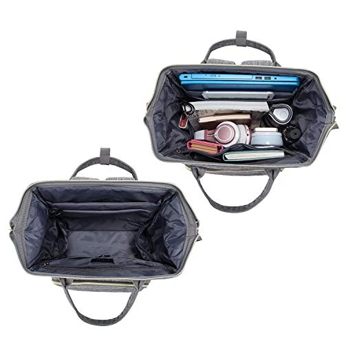 LOVEVOOK Laptop Backpack Womens Computer Bag Nurse Teacher Backpack Purse Laptop Bookbag, 17 Inch, Plait Grey 6 LOVEVOOK Laptop Backpack Womens Computer Bag Nurse Teacher Backpack Purse Laptop Bookbag, 17 Inch, Plait Grey - Image 6