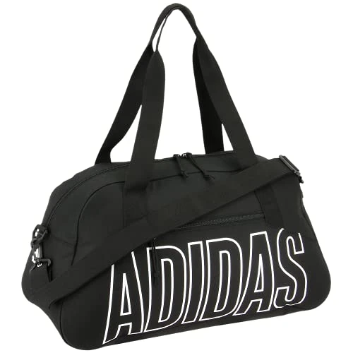 Adidas Graphic Duffel Bag, Black/White, One Size 1 Adidas Graphic Duffel Bag, Black/White, One Size