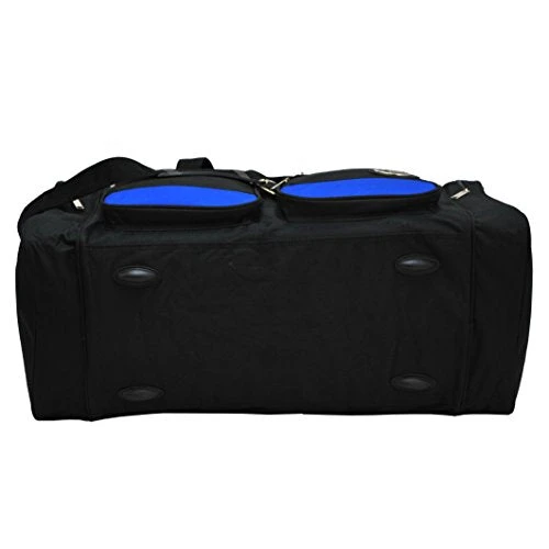 30-Inch Two-Tone Sports Duffel Bag/Travel Duffel/ In 3 Colors (Black/Blue) 3 30-Inch Two-Tone Sports Duffel Bag/Travel Duffel/ In 3 Colors (Black/Blue) - Image 3