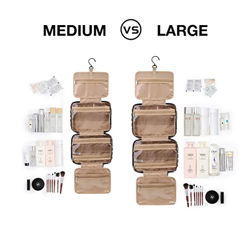 BAGSMART Toiletry Bag Travel Bag With Hanging Hook, Water-resistant Makeup Cosmetic Bag Travel Organizer For Accessories, Shampoo, Full Sized Container, Toiletries, Large 7 BAGSMART Toiletry Bag Travel Bag With Hanging Hook, Water-resistant Makeup Cosmetic Bag Travel Organizer For Accessories, Shampoo, Full Sized Container, Toiletries, Large - Image 7