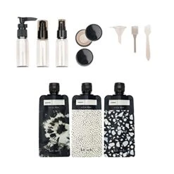 Kitsch Ultimate Travel Bottles Set, Travel Containers, Carry On, TSA Approved - 11pcs (Black & Ivory) 10 Kitsch Ultimate Travel Bottles Set, Travel Containers, Carry On, TSA Approved - 11pcs (Black & Ivory) -Luggage Factory 41LDKi9Wy9L