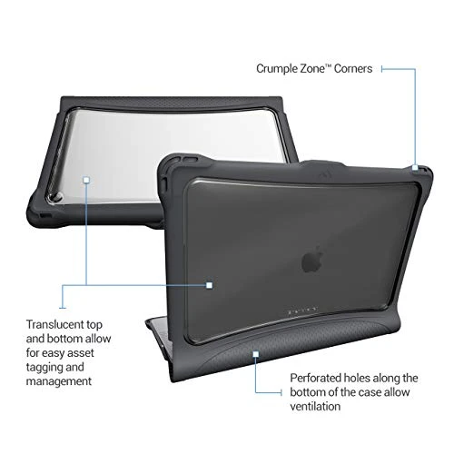 Brenthaven Edge Case Designed For Apple MacBook Air 13 Inch 2019 With Retina True Tone Display For School, Business And Office Use – Gray, Durable, Rugged Protection From Impact And Compression 6 Brenthaven Edge Case Designed For Apple MacBook Air 13 Inch 2019 With Retina True Tone Display For School, Business And Office Use – Gray, Durable, Rugged Protection From Impact And Compression - Image 6