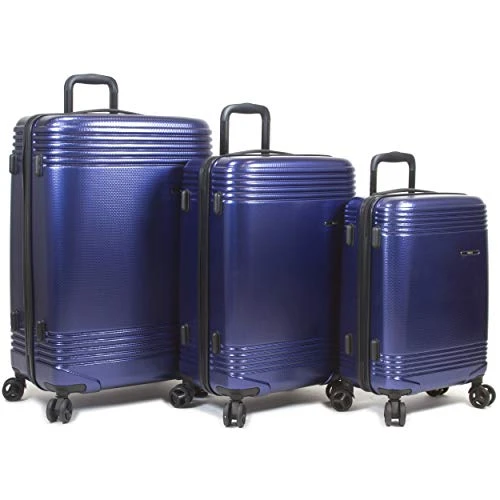 Dejuno Oracle Hardside 3-Piece Spinner Luggage Set With TSA Lock, Blue 1 Dejuno Oracle Hardside 3-Piece Spinner Luggage Set With TSA Lock, Blue