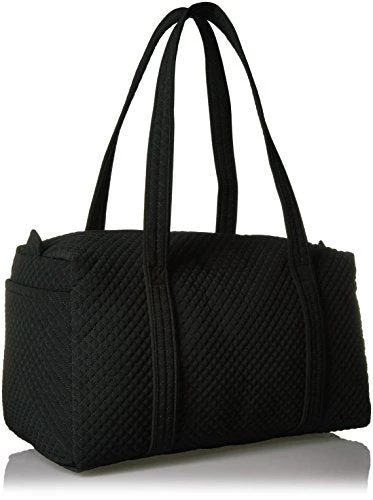 Vera Bradley Women's Iconic Small Duffel Microfiber, Classic Black 4 Vera Bradley Women's Iconic Small Duffel Microfiber, Classic Black - Image 4