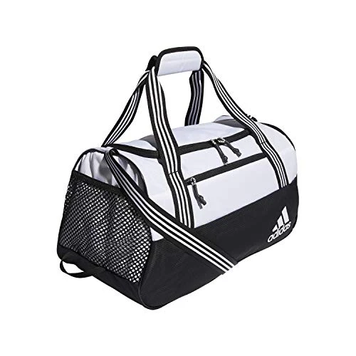 Adidas Womens Squad Duffel Bag White/ Black, One Size 7 Adidas Womens Squad Duffel Bag White/ Black, One Size - Image 7