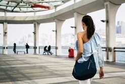 Pacsafe Women's Stylesafe 10L Anti Theft Convertible Crossbody, Navy Blue -Luggage Factory 41MyDs2BgTL