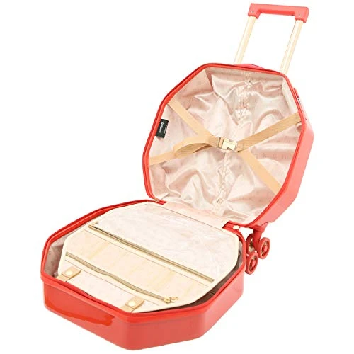 Kensie Women's 20" Or 2 Piece Gemstone TSA Lock Luggage Set, Red, Inch Carry-On 9 Kensie Women's 20" Or 2 Piece Gemstone TSA Lock Luggage Set, Red, Inch Carry-On - Image 9