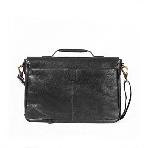 Boconi Becker Flap Dispatch, Leather Business Laptop Briefcase In Whiskey 3 Boconi Becker Flap Dispatch, Leather Business Laptop Briefcase In Whiskey - Image 3