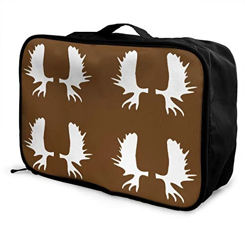 WaterProof Duffel Bag For Travel, Moose Antlers Portable Luggage Bag 1 WaterProof Duffel Bag For Travel, Moose Antlers Portable Luggage Bag