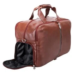McKleinUSA Avondale, Pebble Grain Calfskin Leather, 22" Leather, Triple Compartment, Carry-All, Travel, Laptop Duffel, Brown (18904) 8 McKleinUSA Avondale, Pebble Grain Calfskin Leather, 22" Leather, Triple Compartment, Carry-All, Travel, Laptop Duffel, Brown (18904) -Luggage Factory 41Paukn06rL