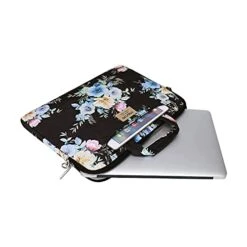 MOSISO Laptop Shoulder Bag Compatible With MacBook Pro/Air 13 Inch, 13-13.3 Inch Notebook Computer, Polyester Trumpet Creeper Carrying Briefcase Sleeve With Trolley Belt 13 MOSISO Laptop Shoulder Bag Compatible With MacBook Pro/Air 13 Inch, 13-13.3 Inch Notebook Computer, Polyester Trumpet Creeper Carrying Briefcase Sleeve With Trolley Belt -Luggage Factory 41QhmcQpgoL