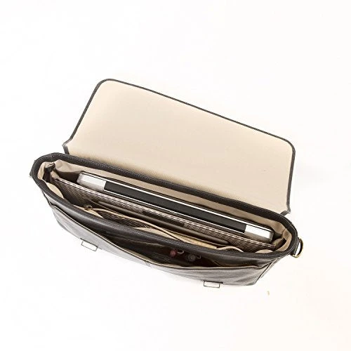 Boconi Becker Flap Dispatch, Leather Business Laptop Briefcase In Whiskey 2 Boconi Becker Flap Dispatch, Leather Business Laptop Briefcase In Whiskey - Image 2