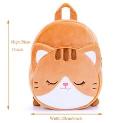 Lazada Toddler Backpack For Girls Kitty Animal Kids Plush Backpacks Cat Brown Age 3+ -Luggage Factory 41RfHdAzisL