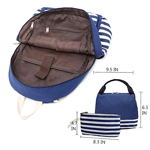 FLYMEI Cute Backpack For Women, School Backpack For Girls Fashion Bookbag For Women 15.6'' Laptop Back Pack With USB Charging Port, Lightweight Blue Bookbag Casual Girl Backpack 7 FLYMEI Cute Backpack For Women, School Backpack For Girls Fashion Bookbag For Women 15.6'' Laptop Back Pack With USB Charging Port, Lightweight Blue Bookbag Casual Girl Backpack - Image 7