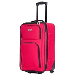 Travelers Club Genova 3-Piece Softside Expandable Luggage Set, Red, (20/26/29) -Luggage Factory 41Tt ZOA9JL