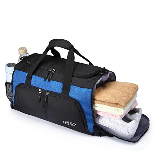 G4Free Sports Gym Bag With Shoes Compartment 45L Travel Duffel Bag U Shape Zipper Duffles For Men & 8 G4Free Sports Gym Bag With Shoes Compartment 45L Travel Duffel Bag U Shape Zipper Duffles For Men & - Image 8