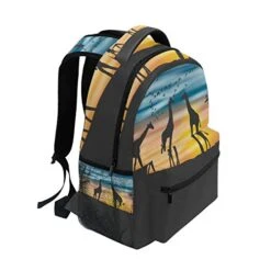 Backpack Travel Africa Acacia Giraffes School Bookbags Shoulder Laptop Daypack College Bag For -Luggage Factory 41U69MalYxL