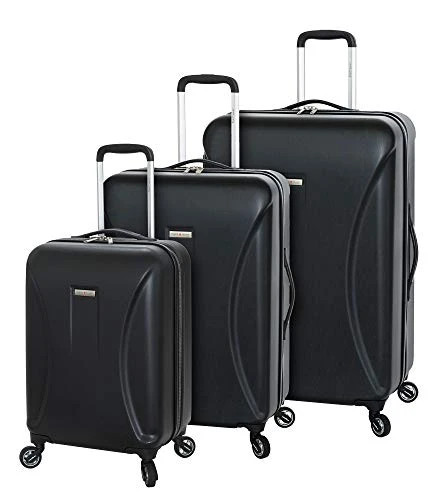 Regent Square Travel - Luggage Set Hard Shell With Spinner Goodyear Wheels - Set Of 3 Pieces - Hard Case - Black 2 Regent Square Travel - Luggage Set Hard Shell With Spinner Goodyear Wheels - Set Of 3 Pieces - Hard Case - Black - Image 2