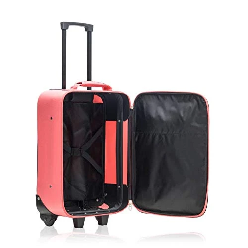Millennium By Travelway Wheeled Suitcase - Rolling Carry-on (20 Inch, Coral) 7 Millennium By Travelway Wheeled Suitcase - Rolling Carry-on (20 Inch, Coral) - Image 7