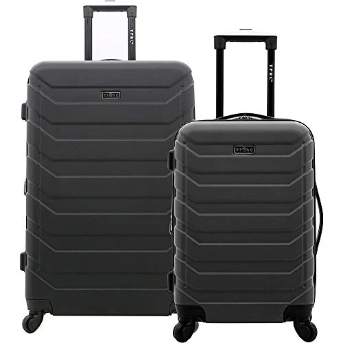 TPRC Madison Heights Expandable Spinner Hardside Luggage, Black, 2-Piece Set (20/28) 1 TPRC Madison Heights Expandable Spinner Hardside Luggage, Black, 2-Piece Set (20/28)