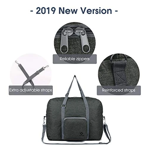 For Spirit Airlines Foldable Travel Duffel Bag Tote Carry On Luggage Sport Gym Duffle For Men And Women (Dark Grey) 4 For Spirit Airlines Foldable Travel Duffel Bag Tote Carry On Luggage Sport Gym Duffle For Men And Women (Dark Grey) - Image 4