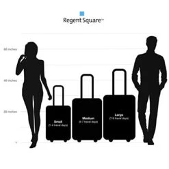 Regent Square Travel - Luggage Set Hard Shell With Spinner Goodyear Wheels - Set Of 3 Pieces - Hard Case - Black 13 Regent Square Travel - Luggage Set Hard Shell With Spinner Goodyear Wheels - Set Of 3 Pieces - Hard Case - Black -Luggage Factory 41W8LdpxYXL