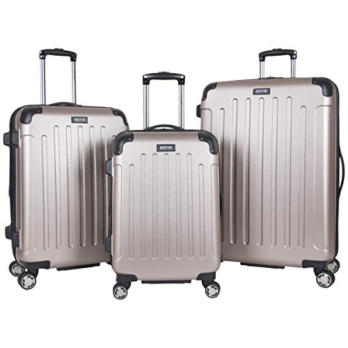Kenneth Cole Reaction Renegade 3-Piece Luggage Expandable 8-Wheel Spinner Lightweight Hardside Travel Suitcase Set, Champagne, (20"/24"/28") 1 Kenneth Cole Reaction Renegade 3-Piece Luggage Expandable 8-Wheel Spinner Lightweight Hardside Travel Suitcase Set, Champagne, (20"/24"/28")