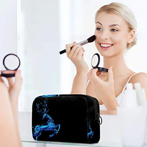 LEVEIS Starlight Deer Makeup Bag Cosmetic Bags Toiletry Travel Organizer For Women, Portable Storage Organzier For Cosmetics, Make Up Tools, Toiletries 2 LEVEIS Starlight Deer Makeup Bag Cosmetic Bags Toiletry Travel Organizer For Women, Portable Storage Organzier For Cosmetics, Make Up Tools, Toiletries - Image 2