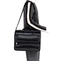 McKlein Elston Black 15.6" Nylon Double Compartment Laptop Case -Luggage Factory 41XOwZwBbZL