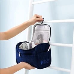 Toiletry Bag,AOVOLLY Hanging Travel Toiletry Bag For Women And Men, Water-resistant Cosmetic Travel Bags With Handle And Hook,Makeup Organizer For Toiletries, Cosmetics, Brushes, Bottle -Luggage Factory 41XZPvR0MGS