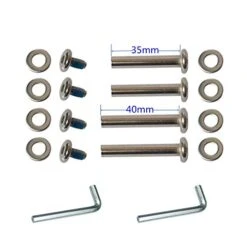 F-ber Luggage Suitcase Wheels Replacement Kit 75x24mm/2.95"x0.94" W/ABEC 608zz Inline Outdoor Skate Replacement Wheels, One Set Of (2) Wheels (OD:75 W:24 ID:6 Axles:35&40mm) -Luggage Factory 41YJdy5d89L