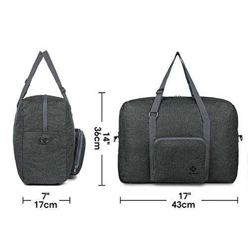 For Spirit Airlines Foldable Travel Duffel Bag Tote Carry On Luggage Sport Gym Duffle For Men And Women (Dark Grey) 7 For Spirit Airlines Foldable Travel Duffel Bag Tote Carry On Luggage Sport Gym Duffle For Men And Women (Dark Grey) - Image 7