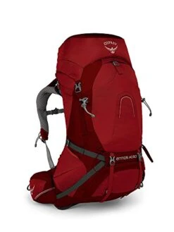 Osprey Atmos AG 50 Men's Backpacking Backpack, Rigby Red , Medium