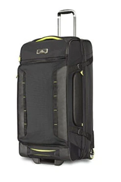 High Sierra At8 Wheeled Upright Duffel Bag, Black/Zest, 32" -Luggage Factory 41Ynhwmn 4L