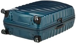 Samsonite Lite-Shock Suitcase, 75 Cm, 98.5 Liters, Petrol Blue -Luggage Factory 41YoobgGDRL