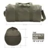 EMS Emergency Medical Services Army Sport Heavyweight Canvas Duffel Bag In Olive & Black, Medium