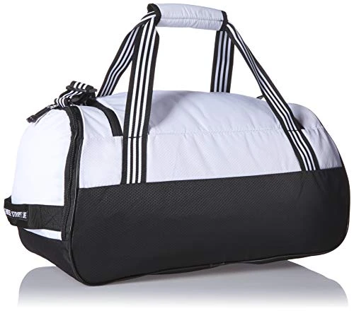 Adidas Womens Squad Duffel Bag White/ Black, One Size 8 Adidas Womens Squad Duffel Bag White/ Black, One Size - Image 8