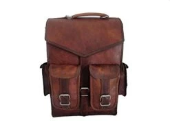Vintage Brown School Bag Leather Backpack Laptop Messenger Bag Rucksack Sling For Men Women 9 Vintage Brown School Bag Leather Backpack Laptop Messenger Bag Rucksack Sling For Men Women -Luggage Factory 41ZJ9rNE78L