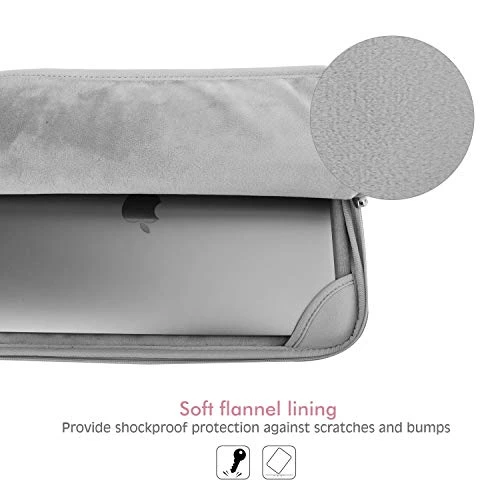 MoKo 13-13.3 Inch Laptop Sleeve Case Compatible With MacBook Air 13-inch Retina, MacBook Pro 13", HP Dell Acer Lenove Notebook Computer, Protective Carrying Bag With Pocket, Pink Gray Marble 7 MoKo 13-13.3 Inch Laptop Sleeve Case Compatible With MacBook Air 13-inch Retina, MacBook Pro 13", HP Dell Acer Lenove Notebook Computer, Protective Carrying Bag With Pocket, Pink Gray Marble - Image 7