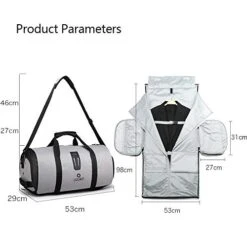 OZUKO Gym Bag Backpack, 4 In 1 Carry-on Garment Bag Large Duffel Bag Suit Travel Bag Weekend Bag Flight Bag Overnight Bag With Shoes Compartment… (Black) 13 OZUKO Gym Bag Backpack, 4 In 1 Carry-on Garment Bag Large Duffel Bag Suit Travel Bag Weekend Bag Flight Bag Overnight Bag With Shoes Compartment… (Black) -Luggage Factory 41 QPhs9DAL