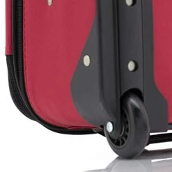 Travelers Club Genova 3-Piece Softside Expandable Luggage Set, Red, (20/26/29) -Luggage Factory 41 owMzF7GL