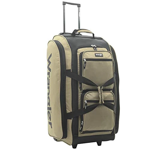 Wrangler Wesley Rolling Duffel Bag, Tannin, Large 30-Inch 5 Wrangler Wesley Rolling Duffel Bag, Tannin, Large 30-Inch - Image 5