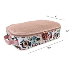 Itzy Ritzy Packing Cubes – Set Of 3 Packing Cubes Or Travel Organizers; Each Cube Features A Mesh Top, Double Zippers And A Fabric Handle; Blush 13 Itzy Ritzy Packing Cubes – Set Of 3 Packing Cubes Or Travel Organizers; Each Cube Features A Mesh Top, Double Zippers And A Fabric Handle; Blush -Luggage Factory 41aaR53JtYL