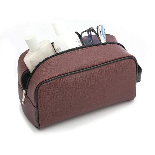 Zumer Sport Florida Gators Football Leather Travel Toiletry Kit Zippered Pouch Bag - Made From The Same Exact Materials As A Football - Brown 3 Zumer Sport Florida Gators Football Leather Travel Toiletry Kit Zippered Pouch Bag - Made From The Same Exact Materials As A Football - Brown - Image 3