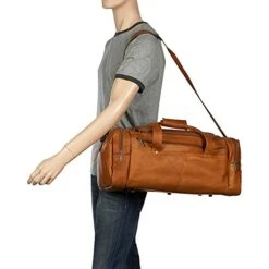 David King & Co. 20 X 10 Inch Duffel, Tan, One Size 7 David King & Co. 20 X 10 Inch Duffel, Tan, One Size -Luggage Factory 41bwslSuGzL