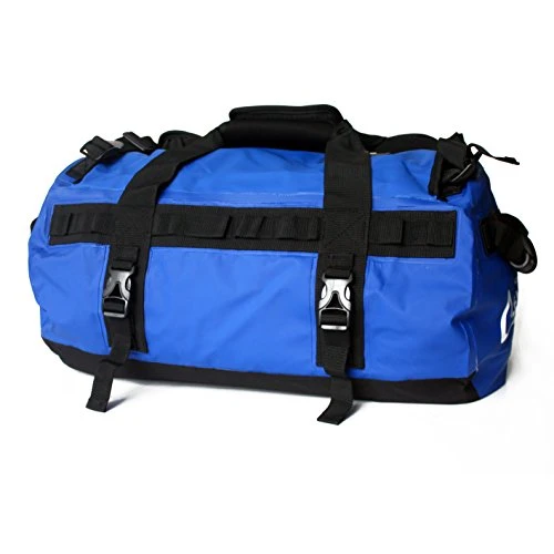 Leader Accessories Deluxe Water Resistant PVC Tarpaulin Duffel Bag Backpack (Blue, 70L) 3 Leader Accessories Deluxe Water Resistant PVC Tarpaulin Duffel Bag Backpack (Blue, 70L) - Image 3